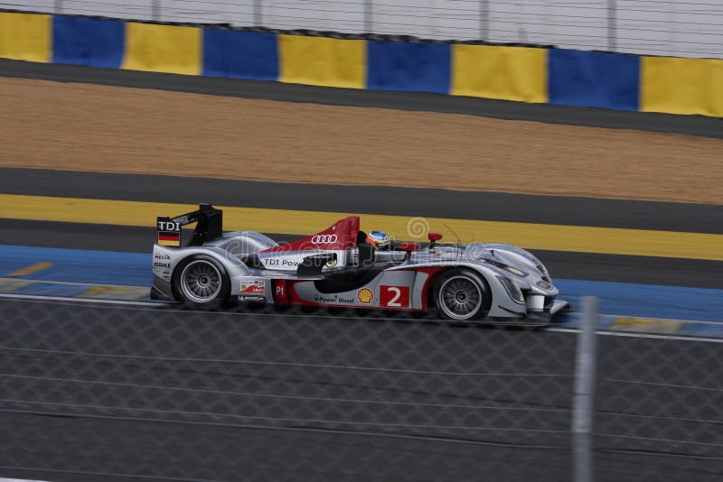 Le Mans Racing Track Racing Cars Circuit, High Speed Fast Sports Car Race Held In France Europe