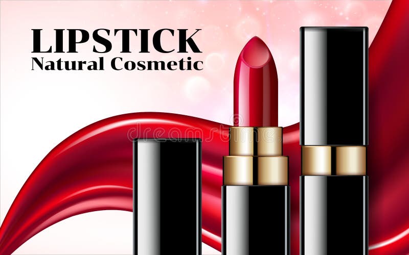 Le maquillage débordant de rouges à lèvres de mode de rouge à lèvres de liquide élégant fascinant d'annonces a isolé le produit r illustration libre de droits Le maquillage débordant de rouges à lèvres de mode de rouge à lèvres de liquide élégant fascinant d'annonces a isolé le produit r illustration libre de droits