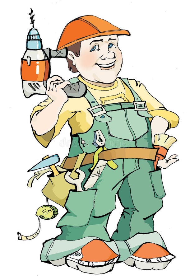 Le maître répare illustration stock Le maître répare illustration stock