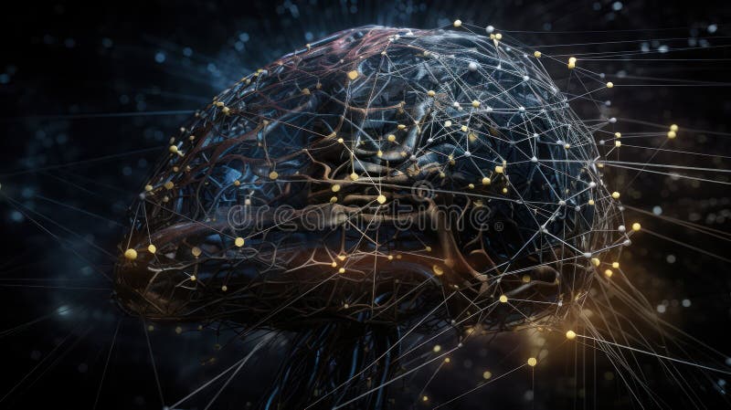 Le meraviglie dell'apprendimento profondo : liberare il potere dell'intelligenza artificiale. aie generativa royalty illustrazione gratis