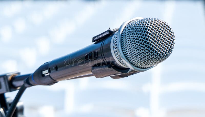 Le microphone de Seaker photographie stock Le microphone de Seaker photographie stock