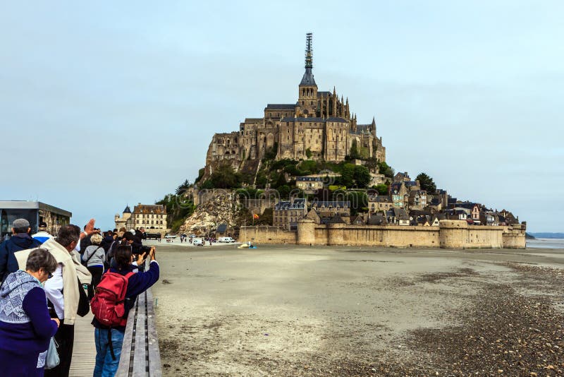 Le Mont Saint Michel, Bretaña, Francia imágenes de archivo libres de regalías Le Mont Saint Michel, Bretaña, Francia imágenes de archivo libres de regalías