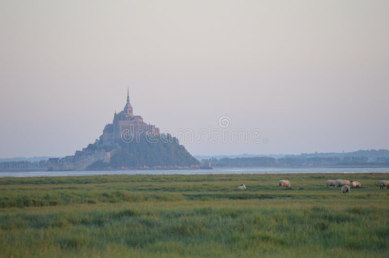 Le Mont Saint-Michel, Francia fotografia stock Le Mont Saint-Michel, Francia fotografia stock