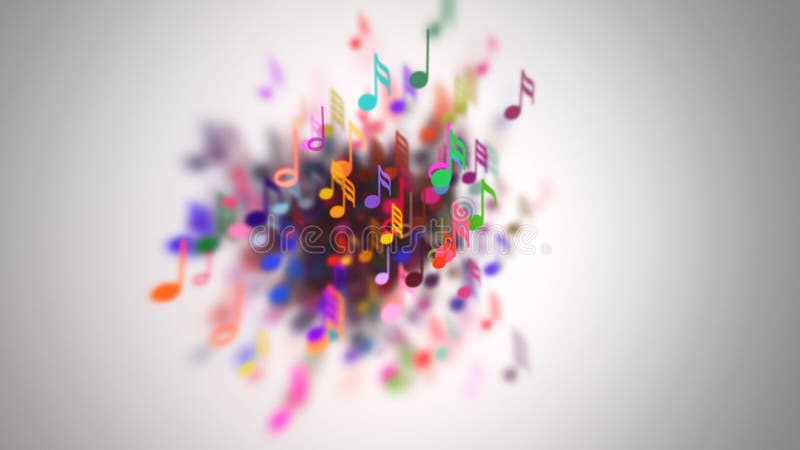 Le note musicali con profondità di campo royalty illustrazione gratis Le note musicali con profondità di campo royalty illustrazione gratis