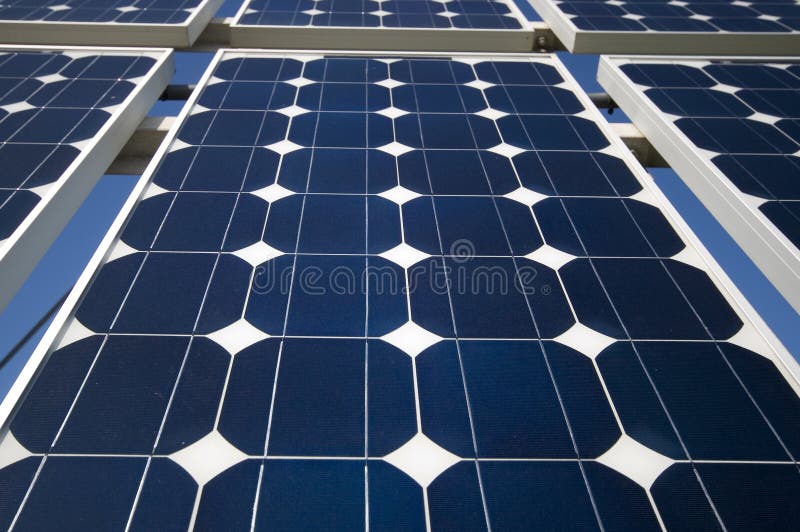 Closeup view of solar panels. Closeup view of solar panels