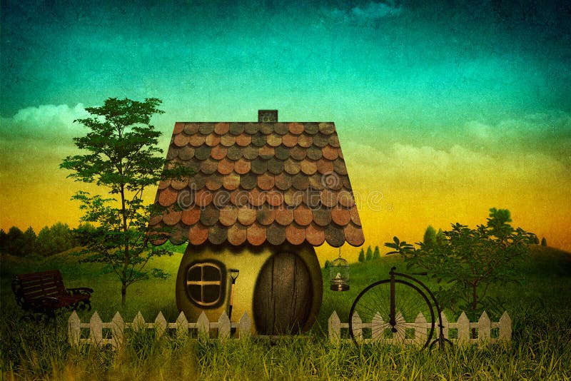 Paysage pastoral de FanÑy illustration de vecteur Paysage pastoral de FanÑy illustration de vecteur