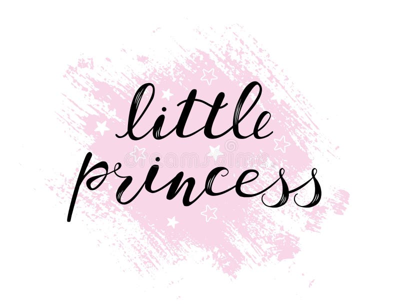 Le Petit Bebe De Princesse Marquant Avec Des Lettres La Citation Enfants Concoivent Illustration De Vecteur Illustration Du Concoivent Enfants