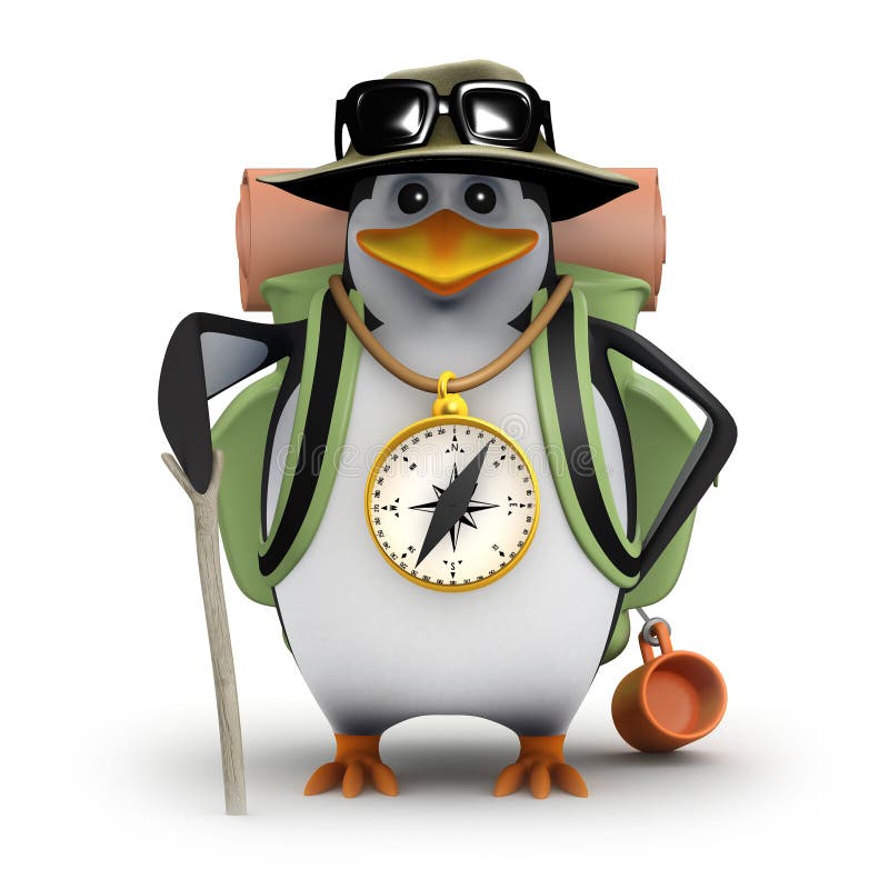 le pingouin 3d va augmenter illustration stock le pingouin 3d va augmenter illustration stock