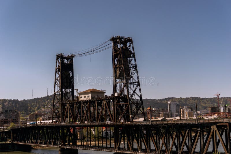 Le pont en acier de Portland image stock Le pont en acier de Portland image stock