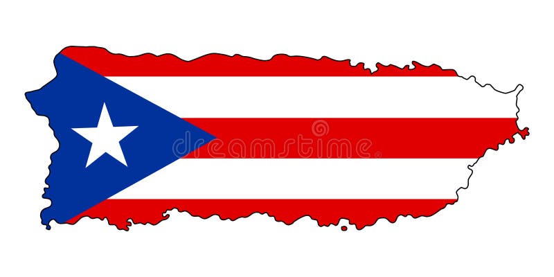 le Porto Rico Carte d'illustration de vecteur du Porto Rico illustration stock le Porto Rico Carte d'illustration de vecteur du Porto Rico illustration stock