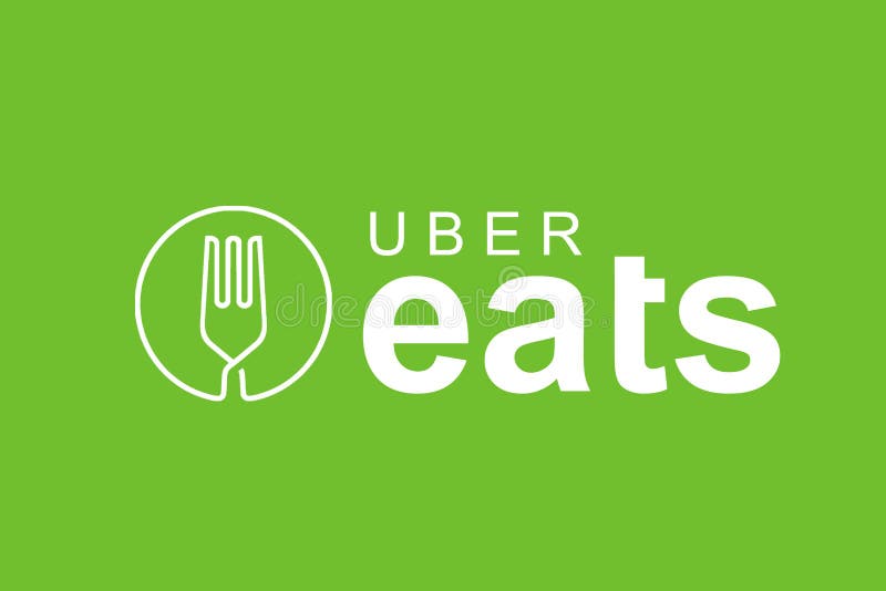 Le Portugal, Lisbonne, le 16 juin 2018 : l'illustration de l'UBER mange le logo Une entreprise populaire pour la livraison de la photos libres de droits Le Portugal, Lisbonne, le 16 juin 2018 : l'illustration de l'UBER mange le logo Une entreprise populaire pour la livraison de la photos libres de droits