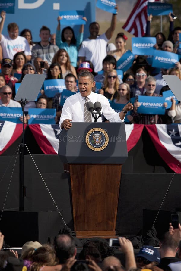 President Barack Obama appears at Presidential Campaign Rally, November 1, 2012, at Cheyenne Sports Complex, North Las Vegas, Nevada. President Barack Obama appears at Presidential Campaign Rally, November 1, 2012, at Cheyenne Sports Complex, North Las Vegas, Nevada