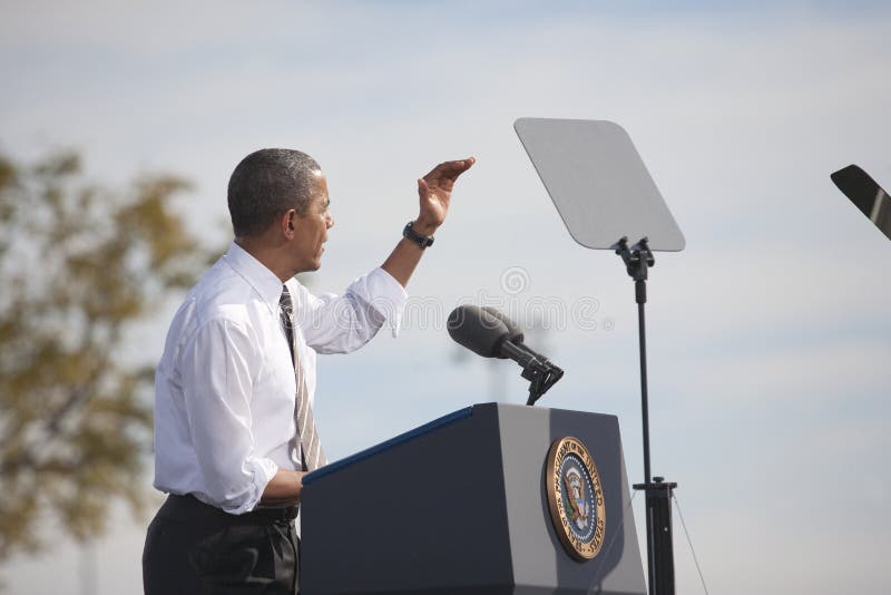 President Barack Obama appears at Presidential Campaign Rally, November 1, 2012, at Cheyenne Sports Complex, North Las Vegas, Nevada. President Barack Obama appears at Presidential Campaign Rally, November 1, 2012, at Cheyenne Sports Complex, North Las Vegas, Nevada