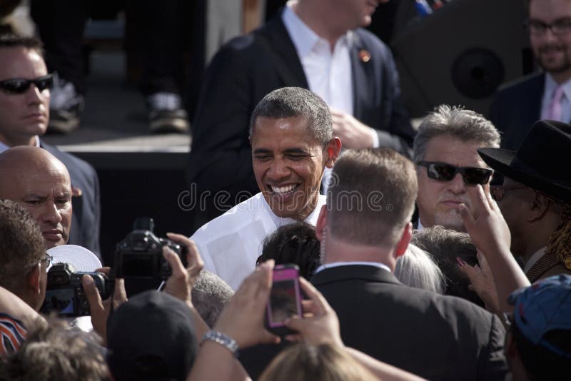 President Barack Obama appears at Presidential Campaign Rally, November 1, 2012, at Cheyenne Sports Complex, North Las Vegas, Nevada. President Barack Obama appears at Presidential Campaign Rally, November 1, 2012, at Cheyenne Sports Complex, North Las Vegas, Nevada