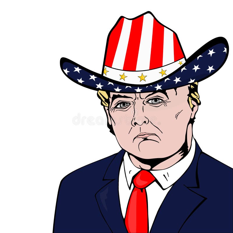 Le Président Donald Trump des USA illustration de vecteur Le Président Donald Trump des USA illustration de vecteur