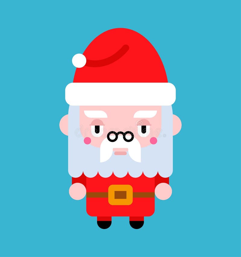 Le Père Noël Cute kawaii isolé humour de Noël personnage d'enfants Style Xmas Childrens illustration de vecteur Le Père Noël Cute kawaii isolé humour de Noël personnage d'enfants Style Xmas Childrens illustration de vecteur