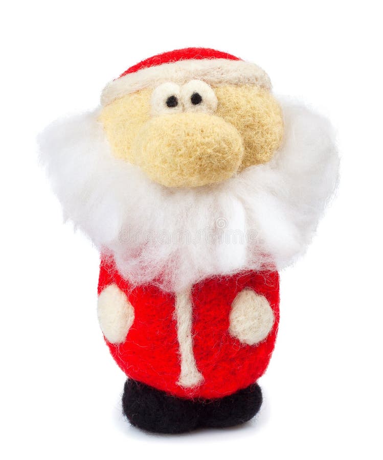 Le père noël a isolé sur le fond blanc images stock Le père noël a isolé sur le fond blanc images stock