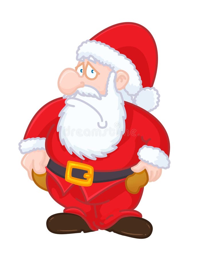 Le père noël sans la carte de Noël d'argent illustration de vecteur Le père noël sans la carte de Noël d'argent illustration de vecteur