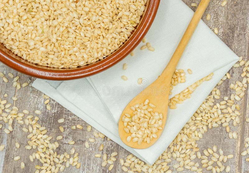 Le riz brun sain photo stock Le riz brun sain photo stock