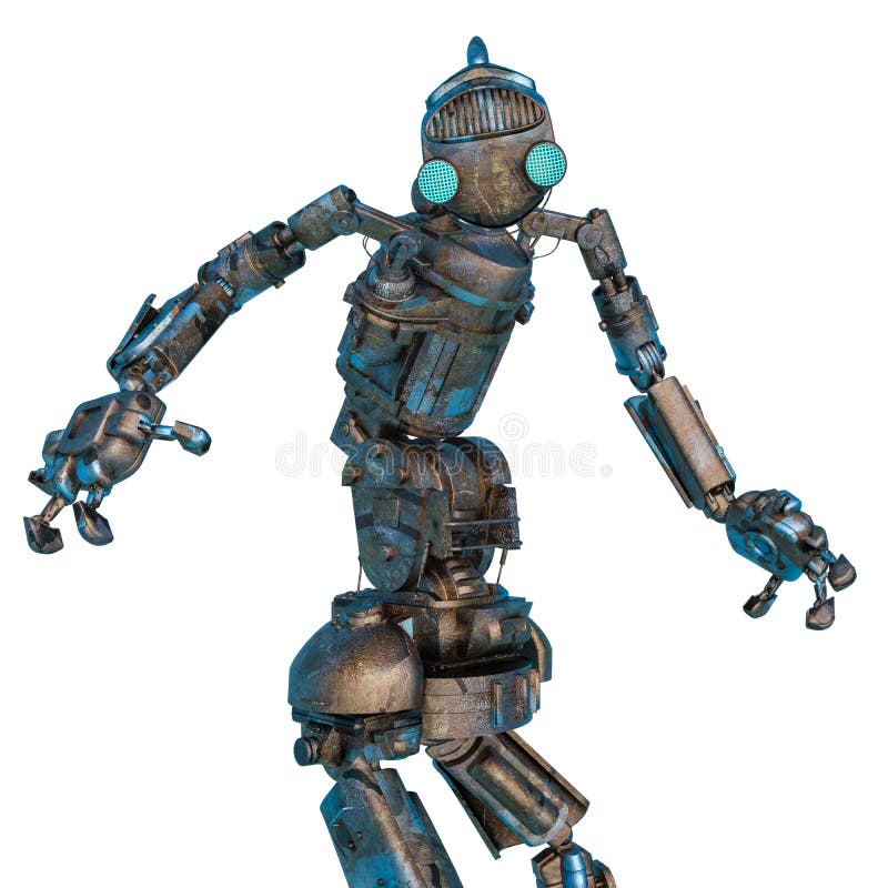 Le robot travailleur en action Le robot travailleur en action