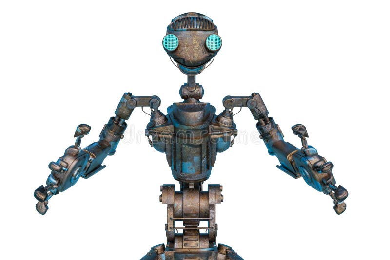 Le robot travailleur veut un câlin Le robot travailleur veut un câlin