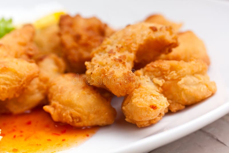 Crevettes géantes frites photographie stock libre de droits