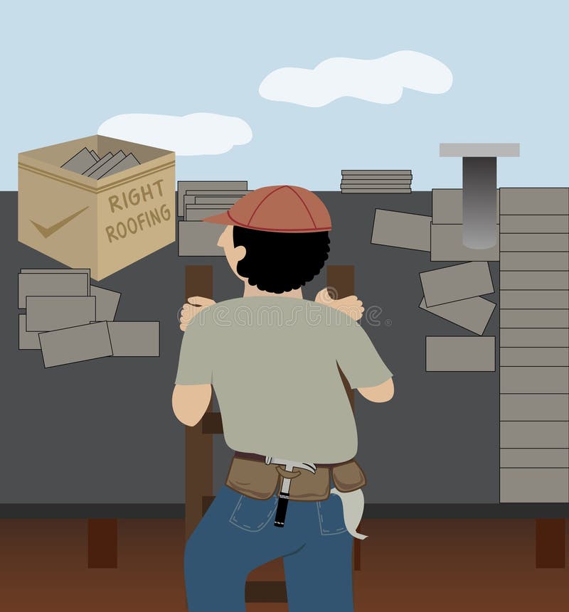 Le Roofer illustration stock Le Roofer illustration stock