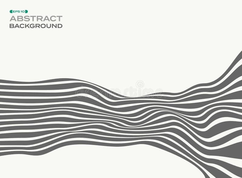 Le résumé des lignes de bande élégantes grises ondulent le backgroun de modèle de vague illustration de vecteur Le résumé des lignes de bande élégantes grises ondulent le backgroun de modèle de vague illustration de vecteur