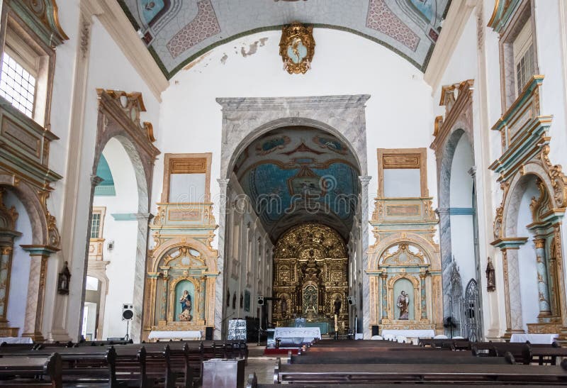 Le sao Luis d'église de Se font Maranhao Brésil images libres de droits Le sao Luis d'église de Se font Maranhao Brésil images libres de droits