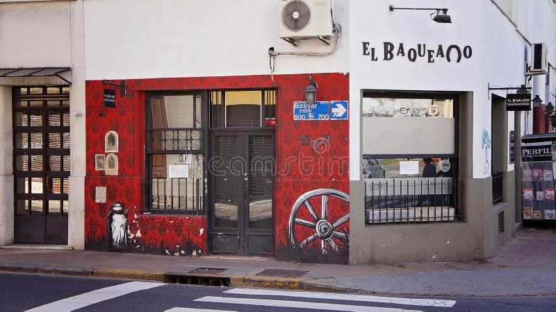 Le secteur le plus ancien de Buenos Aires San Telmo images stock Le secteur le plus ancien de Buenos Aires San Telmo images stock