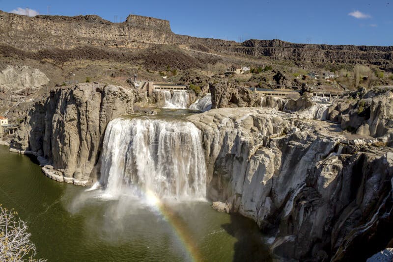 Le Shoshone tombe dans Twin Falls Idaho images stock Le Shoshone tombe dans Twin Falls Idaho images stock