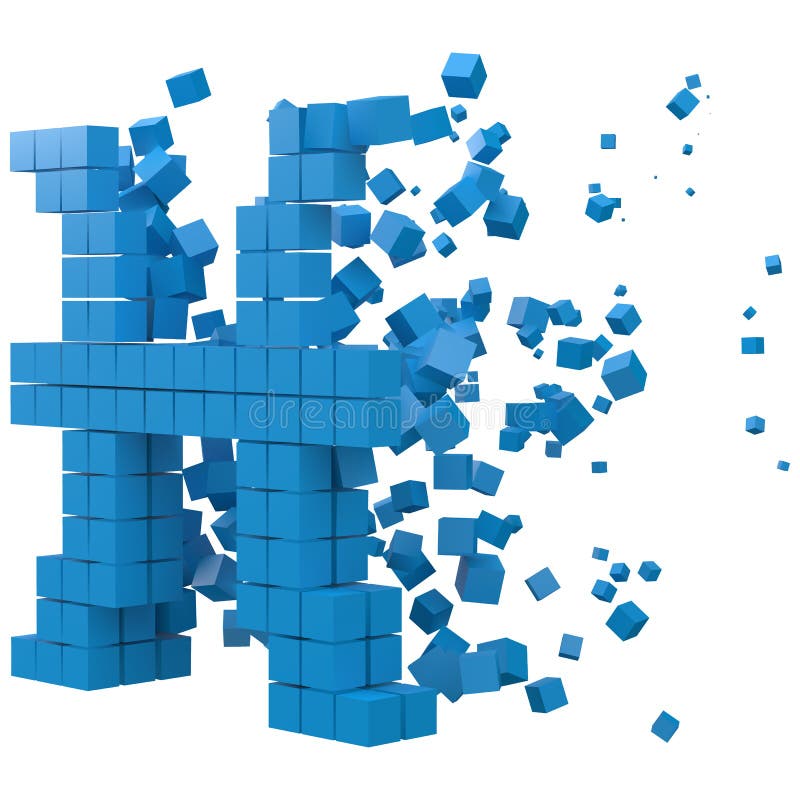 Le signe de zodiaque de Poissons a formé le bloc de données version avec les cubes bleus illustration de vecteur de style du pixe illustration stock Le signe de zodiaque de Poissons a formé le bloc de données version avec les cubes bleus illustration de vecteur de style du pixe illustration stock
