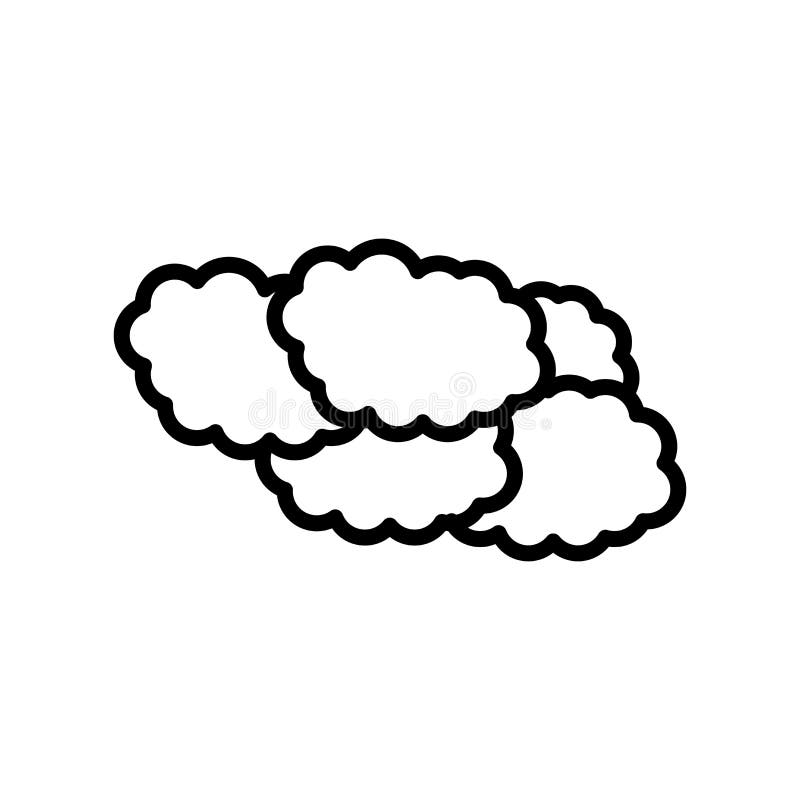 Le signe et le symbole de vecteur d'icône de nuages d'isolement sur le fond blanc, opacifie le concept de logo illustration de vecteur Le signe et le symbole de vecteur d'icône de nuages d'isolement sur le fond blanc, opacifie le concept de logo illustration de vecteur