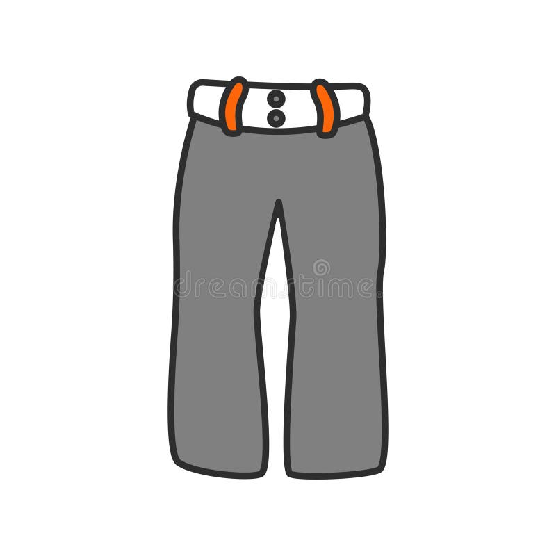 Le ski des hommes plats d'icône et le pantalon gris de faire du surf des neiges illustration stock Le ski des hommes plats d'icône et le pantalon gris de faire du surf des neiges illustration stock