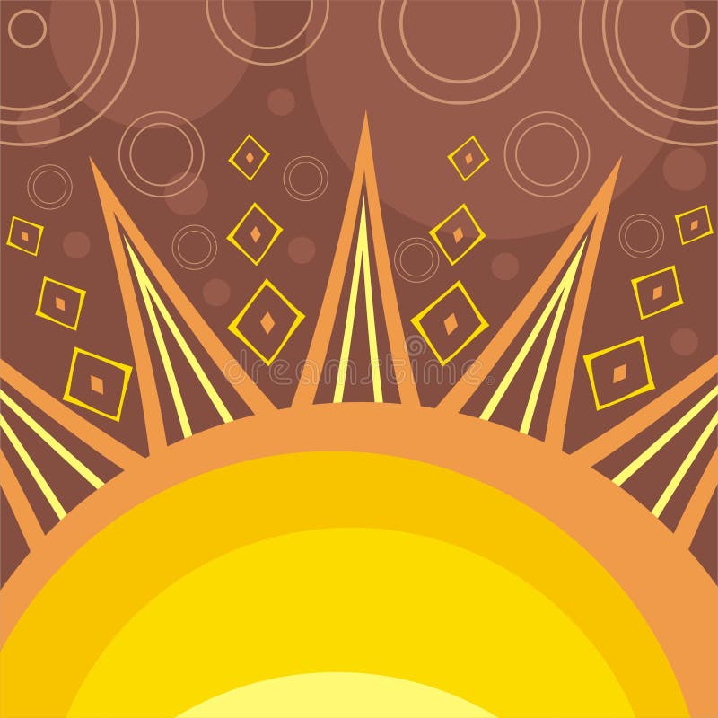 Le soleil abstrait illustration stock Le soleil abstrait illustration stock