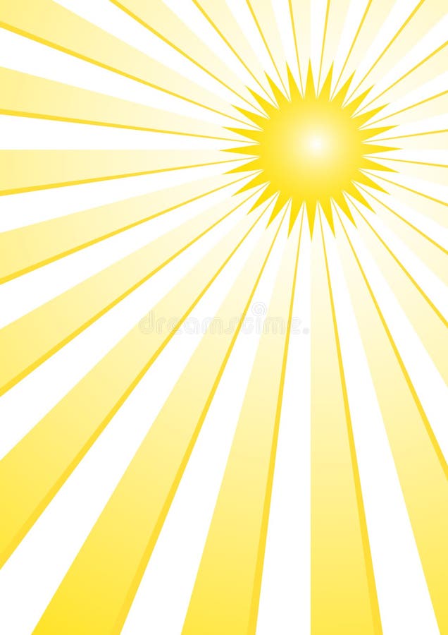 The hot summer sun background (vector, illustration). The hot summer sun background (vector, illustration)