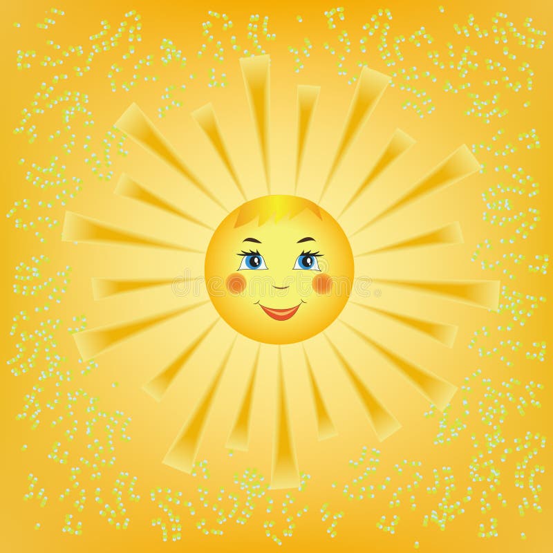 images stock le soleil de sourire de dessin animé image