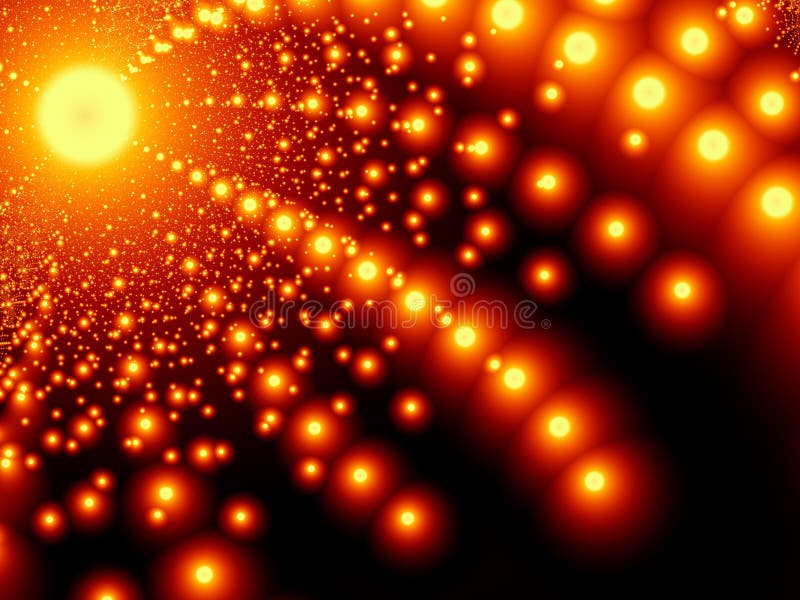 Le soleil et rayons de soleil de fractale illustration libre de droits Le soleil et rayons de soleil de fractale illustration libre de droits