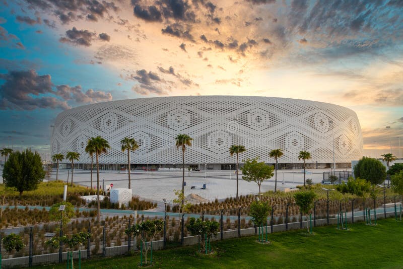 Le stade al thumama est l'un des sites du tournoi de football qatar de la coupe du monde de fifa 2022 photo stock