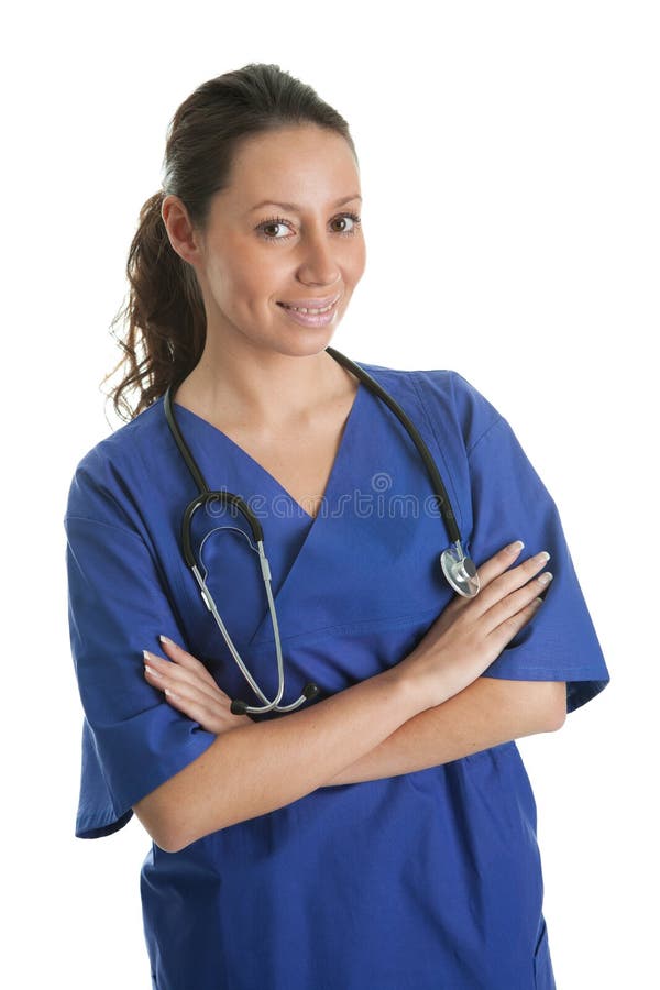 Le stetoskopkvinna för sjuksköterska