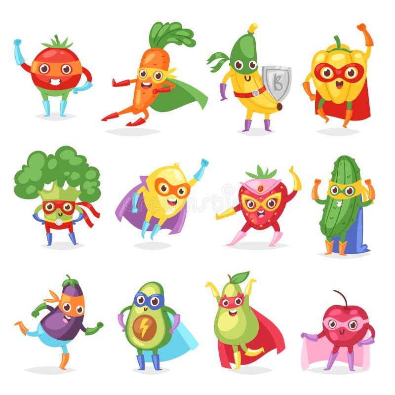 Le super héros porte des fruits personnage de dessin animé fruité de vecteur des légumes d'expression de superhéros avec la carot illustration de vecteur Le super héros porte des fruits personnage de dessin animé fruité de vecteur des légumes d'expression de superhéros avec la carot illustration de vecteur