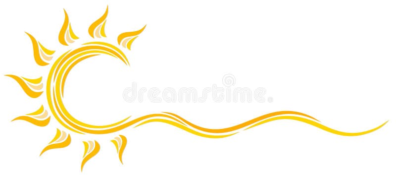 Le symbole de Sun illustration stock Le symbole de Sun illustration stock