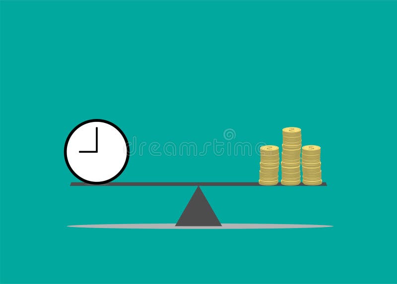 Le temps, c'est de l'argent concept illustration libre de droits Le temps, c'est de l'argent concept illustration libre de droits