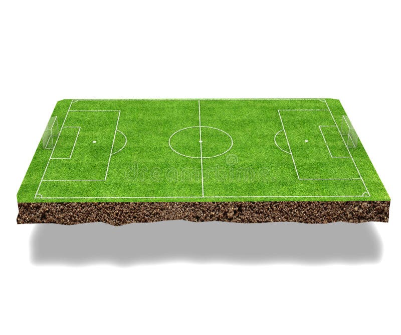 Le Stade De Football Imaginaire, Rendu 3d Illustration Stock - Illustration  du sport, endroit: 79046466