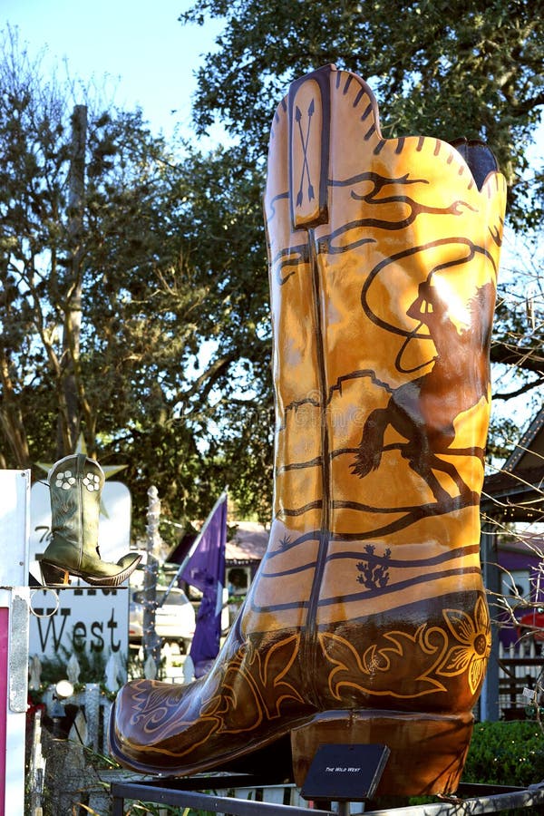 Le Texas a classé la botte de cowboy image stock Le Texas a classé la botte de cowboy image stock