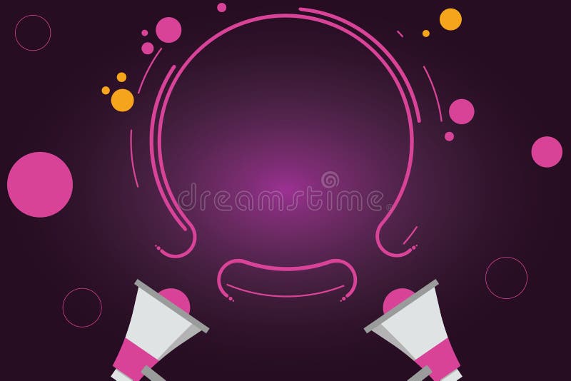 Le texte vide de l'espace de copie de calibre de concept d'affaires de conception pour le site Web d'annonce a isolé deux mégapho illustration stock Le texte vide de l'espace de copie de calibre de concept d'affaires de conception pour le site Web d'annonce a isolé deux mégapho illustration stock