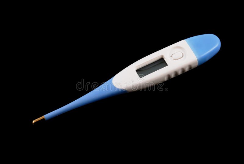 Le thermomètre électronique médical photo libre de droits Le thermomètre électronique médical photo libre de droits