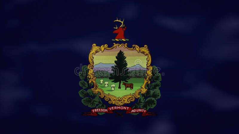 Le tissu dense de drapeau du Vermont hésite boucle de fond