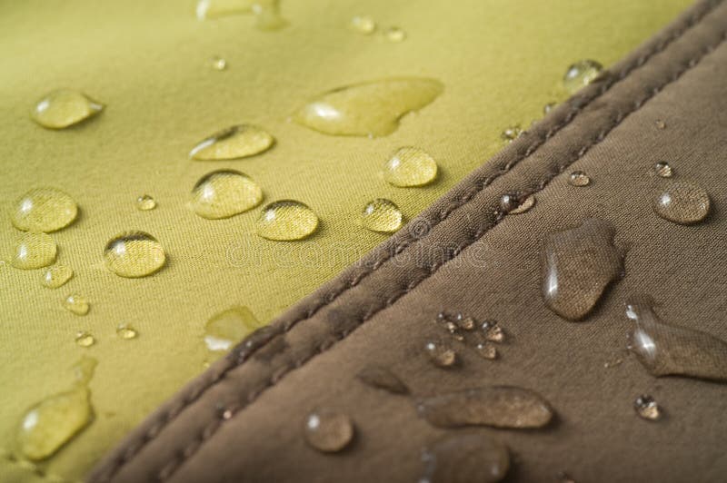 Le tissu imperméable à l'eau image libre de droits Le tissu imperméable à l'eau image libre de droits