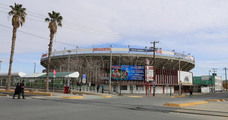 Le trafic 4k 1193 d'arène de combats de taureaux de Ciudad Juarez Au mexique